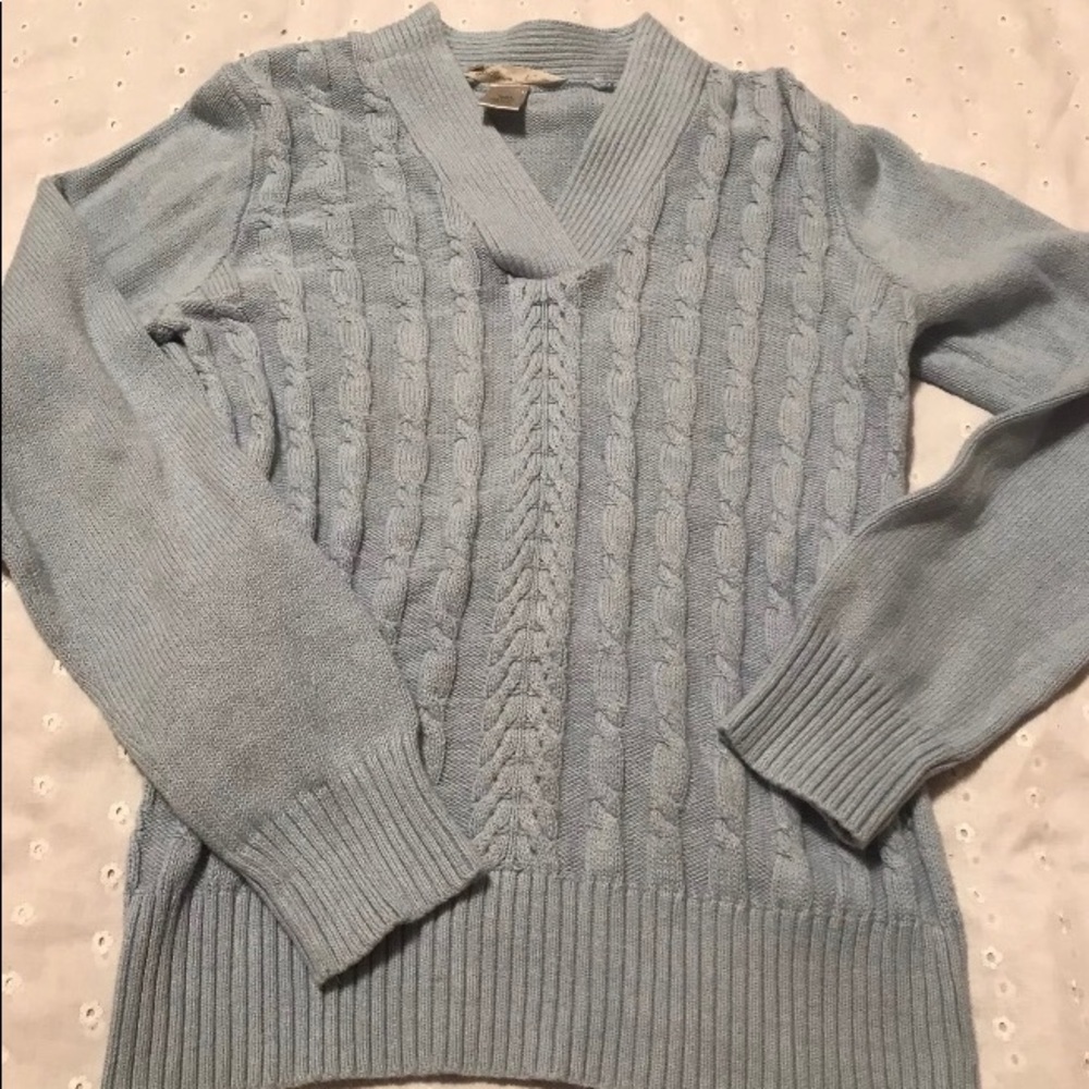 Jillian Nicole blue  small chunky knit sweater